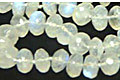 7584: Beaded White quartz  strand necklaces