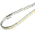 7589: Silver Setting white,yellow silver  contemporary necklaces