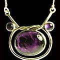 761: purple amethyst necklaces