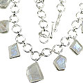 Design 8032: white moonstone necklaces