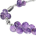 Design 8075: purple amethyst drop necklaces