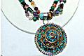 8510: multi-color multi-stone  tribal necklaces
