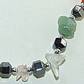 Design 8511: multi-color multi-stone chipped, ethnic, tribal necklaces