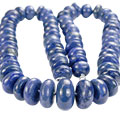 8537: Beaded blue lapis lazuli necklaces