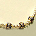 883: beaded brown pearl ethnic necklaces