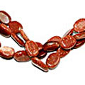 Design 8845: brown,red goldstone multistrand necklaces