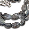 8852: Beaded gray labradorite  multistrand necklaces