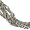 9092: Beaded Grey labradorite  multistrand necklaces