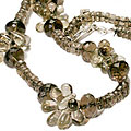 Design 9224: brown smoky quartz engagement necklaces