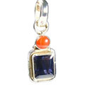 Design 1068: blue,orange iolite pendants