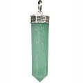 Design 1090: green aventurine pencil pendants