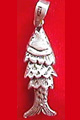 1171: Silver Setting white silver  charms pendants