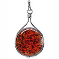 Design 1252: orange amber pendants