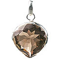 Design 13047: brown smoky quartz drop pendants