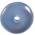 1319: Beaded blue onyx donut pendants