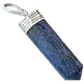Design 13192: blue iolite pencil pendants