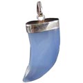 Design 1321: blue chalcedony claw pendants