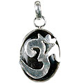 Design 13290: black onyx hindu pendants