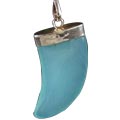 Design 1338: blue onyx claw, mens pendants