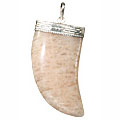 1349: Silver Setting white moonstone  claw pendants