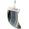 Design 1608: black,brown,white onyx claw, mens pendants