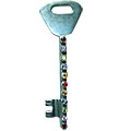 Design 1637: multi-color multi-stone key pendants