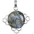 Design 1681: green,gray labradorite pendants
