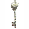 Design 1781: multi-color multi-stone key pendants