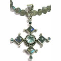 Design 1786: blue labradorite christian, cross, religious pendants