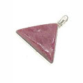 1817: Silver Setting pink rhodolite pendants