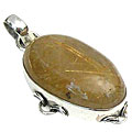 rutilated quartz pendants