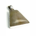 1836: Silver Setting brown rutilated quartz pendants