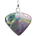 1837: green,red bloodstone pendants