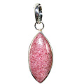 Design 1840: pink,red rhodonite pendants