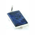 1842: Silver Setting blue sodalite pendants