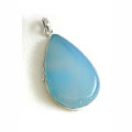 Design 1844: blue chalcedony drop pendants