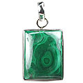 Design 3009: black,green malachite pendants