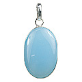 3140: Silver Setting blue onyx pendants