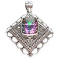 5084: multi mystic quartz pendants