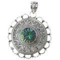 5087: multi mystic quartz  ethnic pendants