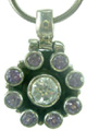 5187: Silver Setting Clear/ Amethyst amethyst pendants