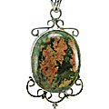 unakite pendants