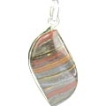 Design 6400: brown,gray tiger iron contemporary, mens pendants
