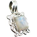 Design 6997: white moonstone pendants