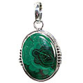 malachite pendants