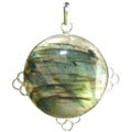 Design 7336: green,gray labradorite pendants