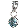 8000: Silver Setting Blue blue topaz pendants