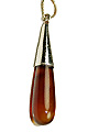 8343: Silver Setting Brown opalite drop pendants