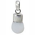 8344: Silver Setting white onyx pendants