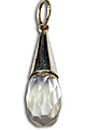 8349: Silver Setting white opalite pendants